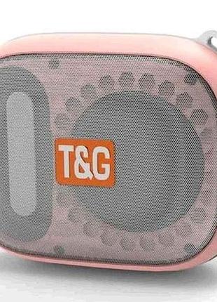 Портативная колонка bluetooth tg394, ipx7, с функцией speakerphone, радио, pink тм tg