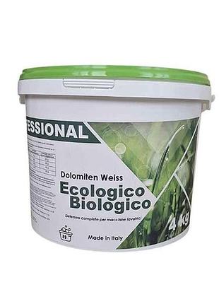 Пральний порошок 4кг професійний ecologico biologico (відро) тм dolomiten weiss