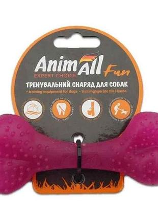 Іграшка для собак кістка 12см фіолетова fun 88114 тм animall