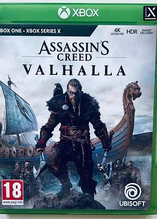Assassin's creed valhalla, б/у, русская версия - диск для xbox series x/xbox one
