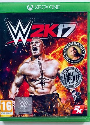 Wwe 2к17, б/в, англійська версія - диск для xbox one