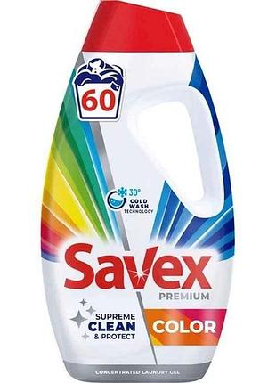 Гель для стирки 2.7л концентрированный premium color тм savex