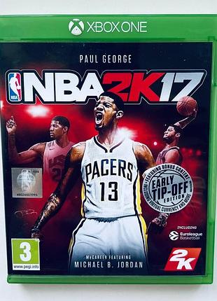 Nba 2k17, б/у, английская версия - диск для xbox one