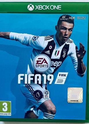 Fifa 19, б/у, английская версия - диск для xbox one