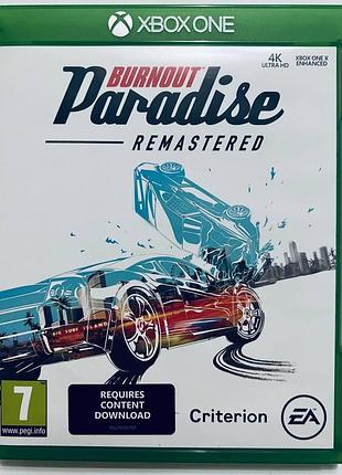 Burnout paradise remastered, б/в, російська версія - диск для xbox one