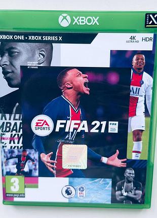 Fifa 21, б/у, английская версия - диск для xbox series x / xbox one