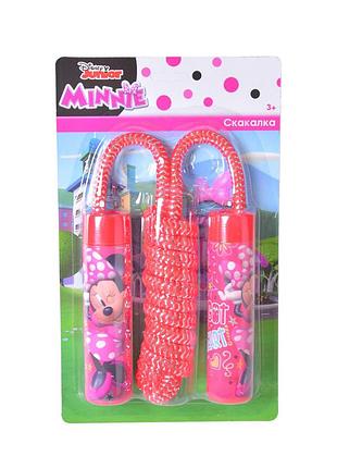 Скакалка дитяча "мінні маус" bambi ls1018 довжина 2,2 м червоний
