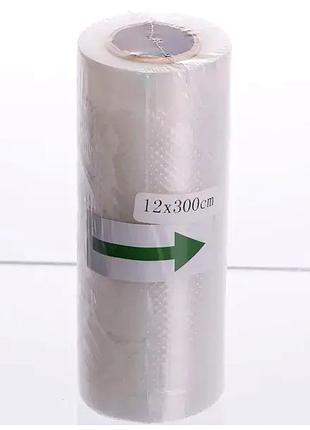 Плівка для вакуумування 12x300 см для продуктів поліетилен sokany mc-1728