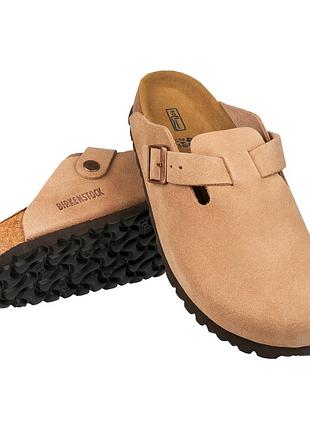 Замшевые биркеншток шлепанцы birkenstock boston 42