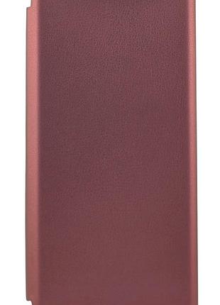 Чохол-книжка premium для tecno pop 9 4g з функцією підставки бордовий