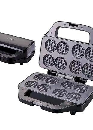 Вафельниця 850 вт антипригарне покриття для кухні 8 вафель sokany mc-3364