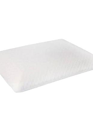 Ортопедична подушка memory 60x43 см для сну біла eurosleep mc-2686