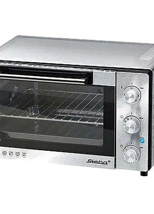 Электродуховка 28 л 1500 вт для кухни черный steba mc-0492