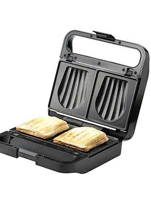 Мультимейкер 2 в 1 с антипригарным покрытием для кухни черный adler mc-3369
