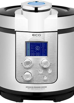 Скороварка мультиварка 6 л 1000 вт для дома нержавеющая сталь ecg mc-2726