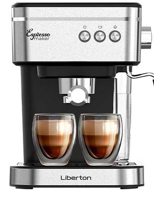 Кофеварка капельная 950 вт 1,2 л для дома черный liberton mc-3716