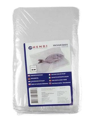 Пакеты для вакуумной упаковки 20х30 см 100 шт для хранения продуктов hendi mc-0400