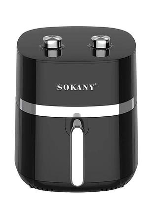 Аэрофритюрница 1500 вт 6.5 л для кухни черный sokany mc-1198