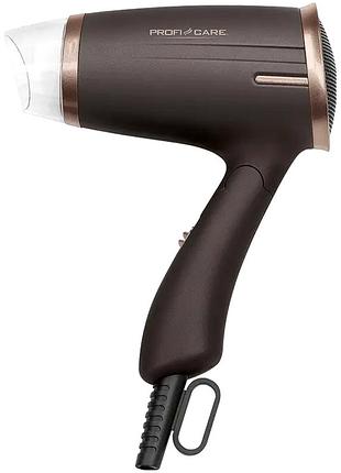 Фен 1400 вт 2 режими для дому складаний коричневий profi care mc-1821