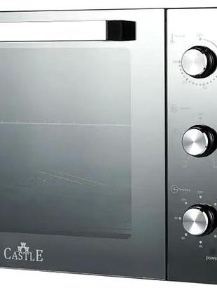 Электродуховка 70 л 2200 вт для кухни черный castle mc-0576
