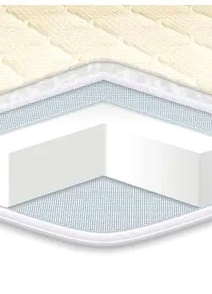 Топпер средней жесткости 70x190 см для матраса жаккард eurosleep mc-4306