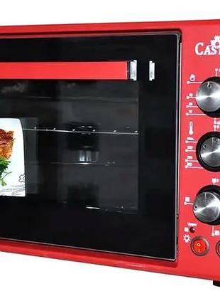 Электродуховка 60 л 1800 вт для кухни с конвекцией черная castle mc-0574