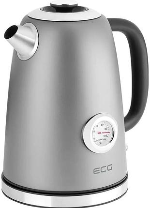 Электрочайник 2200 вт 1.7 л для кухни нержавеющая сталь ecg mc-1986