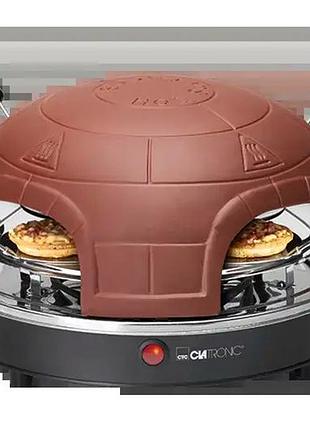 Апарат для приготування піци 900 вт для дому на 4 перс 30 см clatronic mc-1882