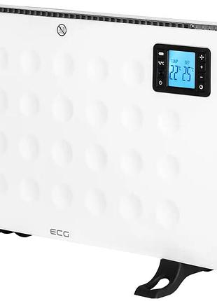 Конвектор 2000 вт термостат 20 м² напольный белый ecg mc-0955