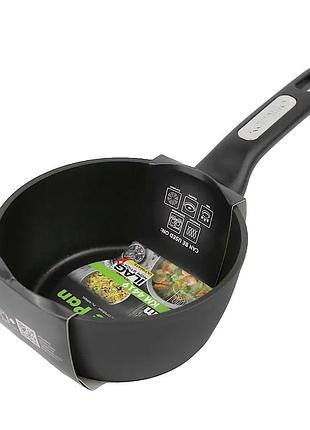 Ковш 1.2л антипригарное покрытие для кухни черный kamille mc-3920