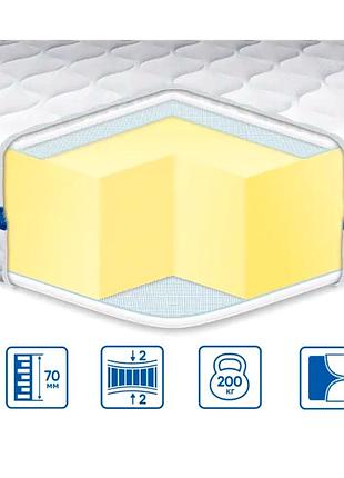 Топер м'який жакард ортопедичний для сну розмір м2 eurosleep mc-4093
