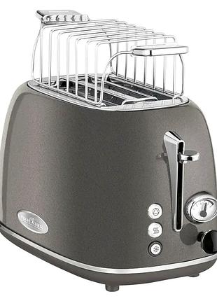 Тостер 2 слоти 815 вт для кухні сірий profi cook mc-2720