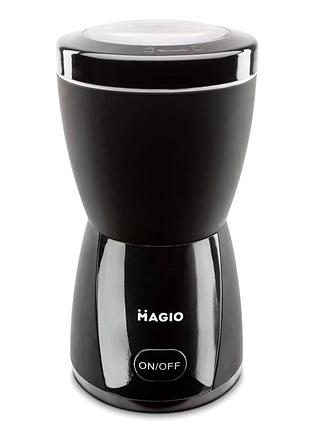 Кофемолка 200 вт 70 г ножевая для кухни из пластика magio mc-1215