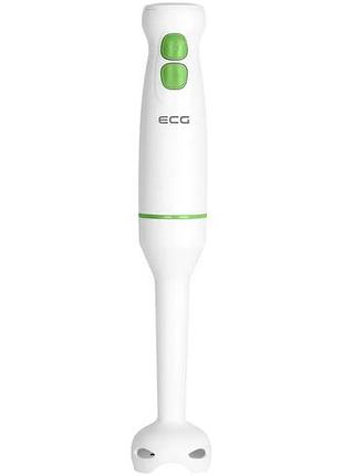 Погружной блендер 400 вт для кухни с турбо режимом белый ecg mc-2234
