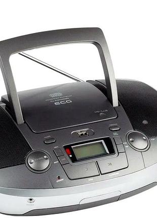 Аудіосистема 2 динаміки usb fm-тюнер для дому сірий ecg mc-0972