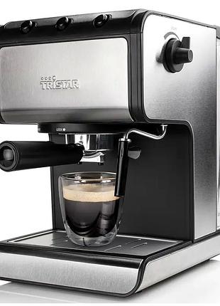Кофеварка эспрессо 850 вт 1,4 л для дома 2 чашки tristar mc-3685