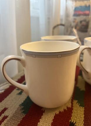 3 порцелянові чашки royal doulton lincoln,мають класичний дизайн та витончений візерунок