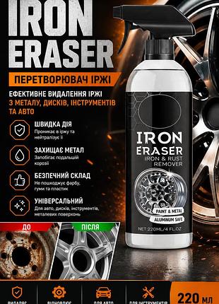 Преобразователь ржавчины iron eraser 220мл — средство удаления коррозии с дисков и инструментов