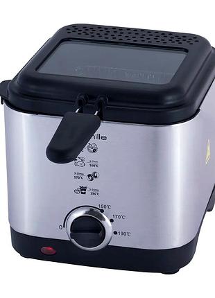 Фритюрниця 900 вт 1.5 л для кухні kamille mc-1162