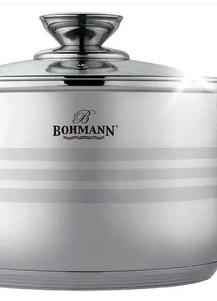 Каструля 16 см 1 5 л неіржавка сталь для кухні 2 шт bohmann mc-1087