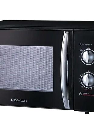 Микроволновая печь 800 вт 23 л для кухни черный liberton mc-2613