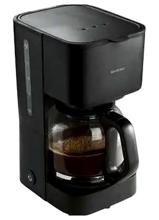 Кофеварка капельная 1000 вт 1.38 л для дома до 10 чашек черный silver crest mc-3719