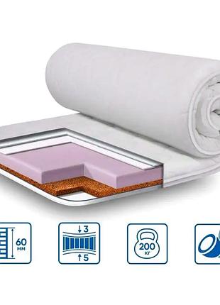 Топпер eurosleep средней жесткости 180х200 см кокосовая койра mc-4142