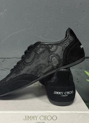 Кеди jimmy choo кросівки джимі чу 38 black