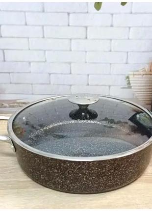 Сотейник 3 1 л 26 см антипригарне покриття для кухні чорний o m s collection mc-3101