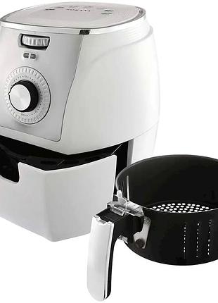 Аэрофритюрница 1500 вт 5 л для кухни белая sokany mc-3167