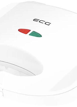 Сендвичница 750 вт для кухни 2 сэндвича белая ecg mc-1303