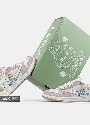Jordan 1 x travis scott x labubu pink (оригінальна коробка)