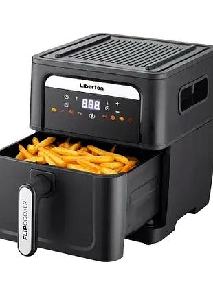 Мультипечь аэрофритюрница 9 л 1700 вт для кухни liberton mc-3261