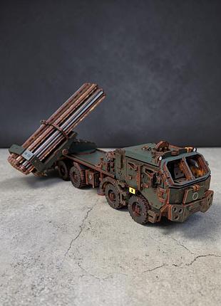 3d пазл конструктор з дерева механічний timberbricks рсзв буревій 501 деталь! подарункова дерев'яна коробка